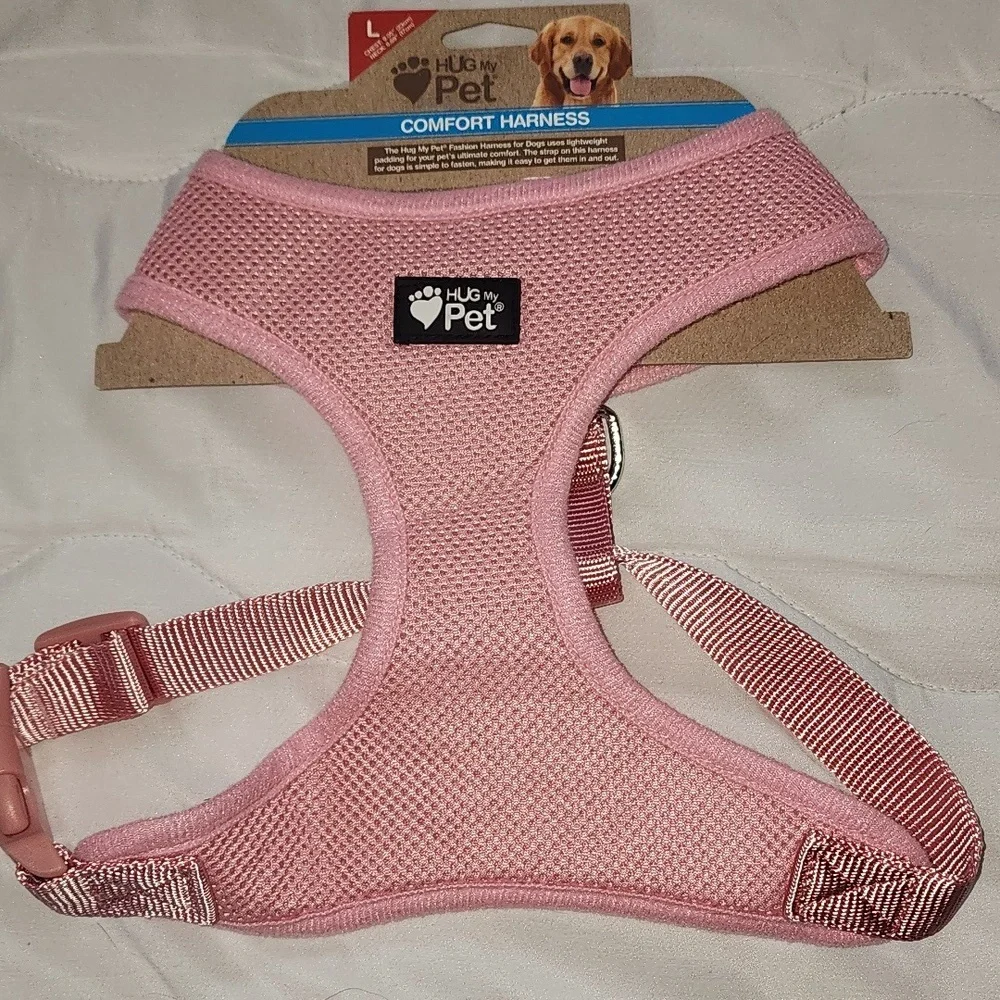 NWT Large Hug My Pet Comfort Pink Harness